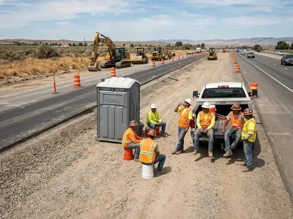 highway-road-construction-crew-007 — frequently asked questions, Porta Potty and Restroom Rentals in Whittier, CA